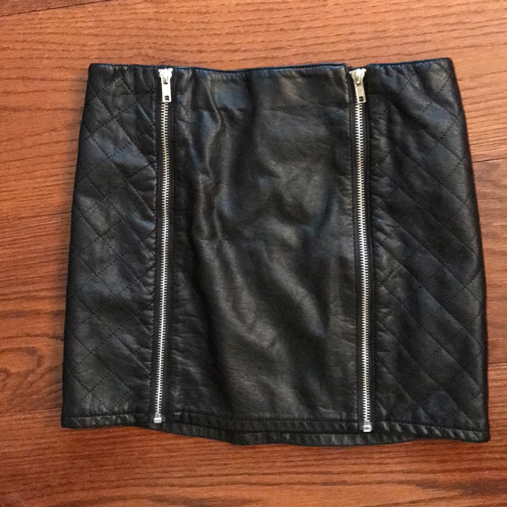 Leather Mini Skirt
